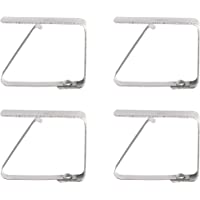 Venilia Clip Plateado INOX- sujeta- Pinzas mantels- manteles- Juegos de Pesas- 4 tajada- 54201- 20 x 15 cm